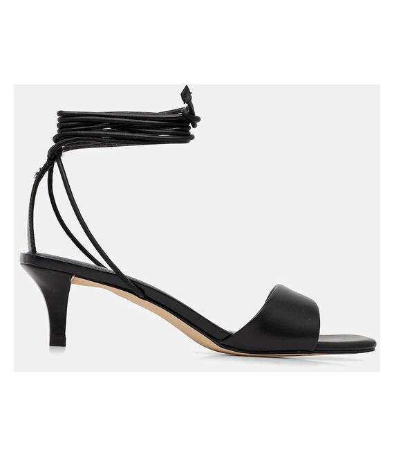 Δερμάτινα σανδάλια MICHAEL Michael Kors Jaida χρώμα: μαύρο, 40S5JDMS2L.001 Δερμάτινα σανδάλια MICHAEL Michael Kors Jaida χρώμα: μαύρο, 40S5JDMS2L.001