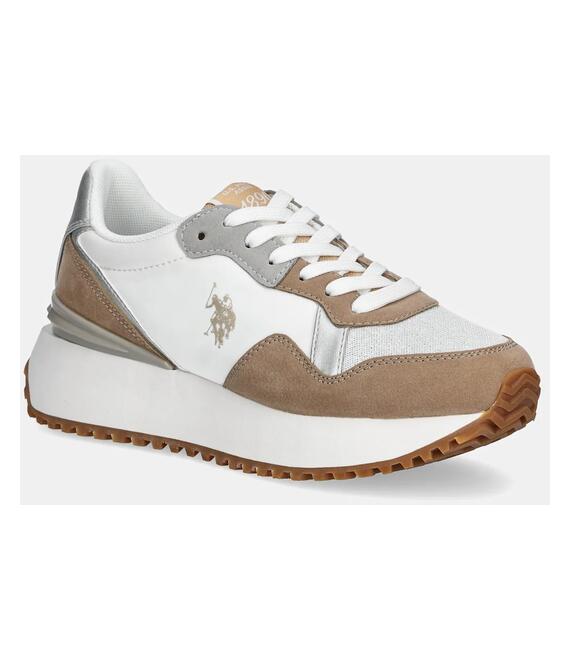 Αθλητικά U.S. Polo Assn. BAYLE χρώμα: καφέ, BAYLE003W/5TU1