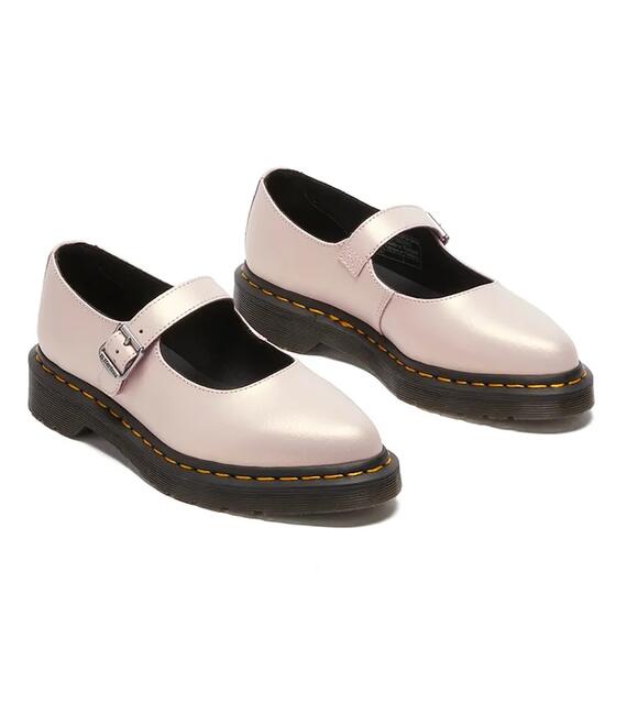 Δερμάτινες μπαλαρίνες Dr. Martens Elphie MJ Mary Jane χρώμα: ροζ, DM41092650