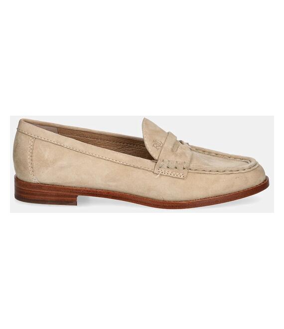 Μοκασίνια σουέτ Lauren Ralph Lauren Wynnie χρώμα: μπεζ, 802970584001