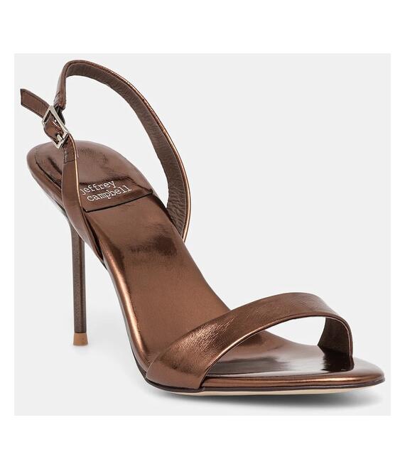 Δερμάτινα σανδάλια Jeffrey Campbell Go-Getter χρώμα: χρυσαφί, JC-1481-1-10
