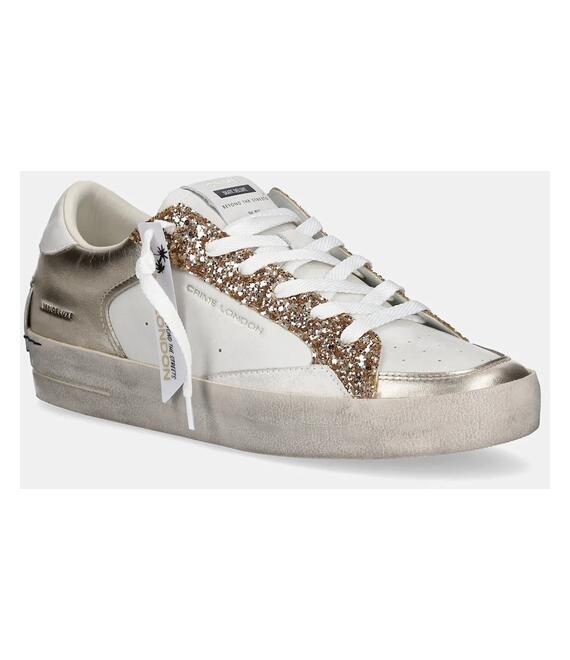 Δερμάτινα αθλητικά παπούτσια Crime London SK8 DELUXE χρώμα: χρυσαφί, 27107PP6