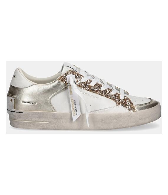 Δερμάτινα αθλητικά παπούτσια Crime London SK8 DELUXE χρώμα: χρυσαφί, 27107PP6