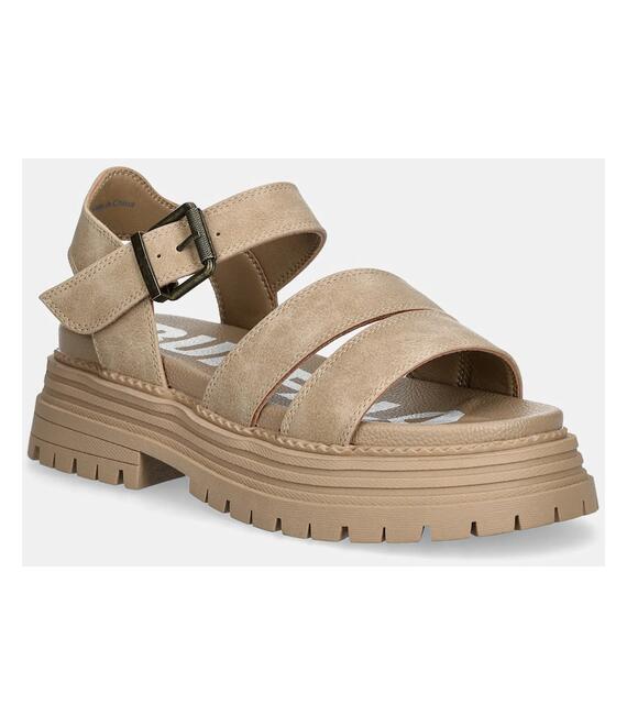 Σανδάλια Buffalo Lennox Ts Sandal χρώμα: μπεζ, 1602275-BEI