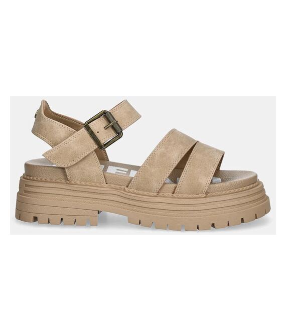 Σανδάλια Buffalo Lennox Ts Sandal χρώμα: μπεζ, 1602275-BEI
