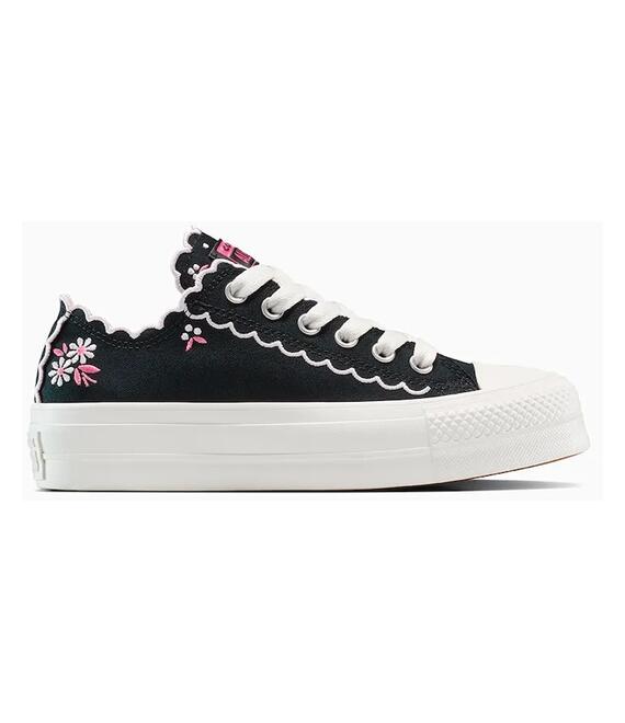 Πάνινα παπούτσια Converse Chuck Taylor All Star Lift χρώμα: μαύρο, A13529C
