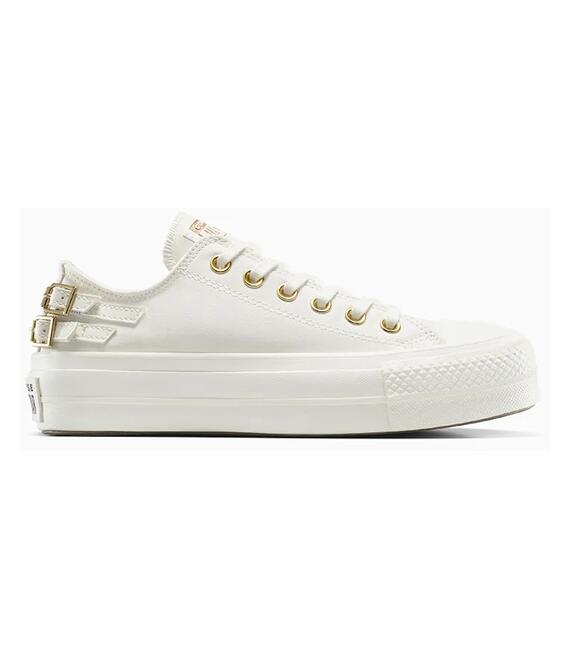 Πάνινα παπούτσια Converse Chuck Taylor All Star Lift χρώμα: άσπρο, A11866C