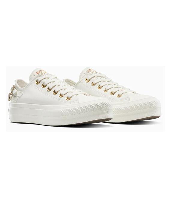 Πάνινα παπούτσια Converse Chuck Taylor All Star Lift χρώμα: άσπρο, A11866C