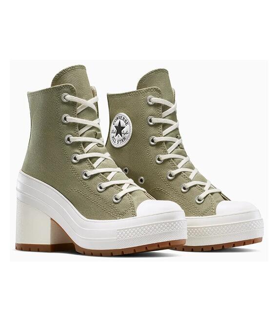 Πάνινα παπούτσια Converse Chuck 70 De Luxe Heel χρώμα: πράσινο, A11899C