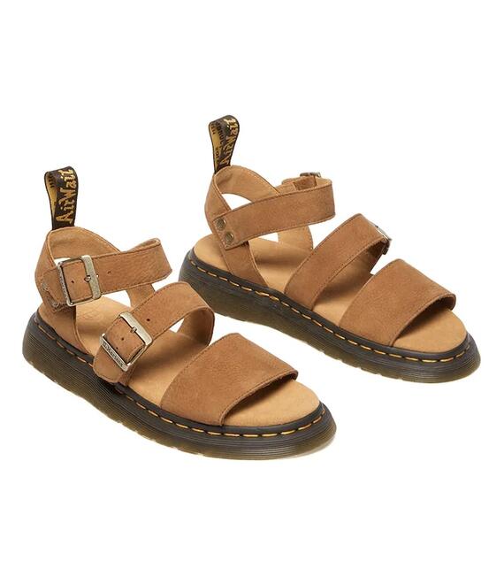 Σανδάλια nubuck Dr. Martens Gryphon χρώμα: καφέ, DM40625200