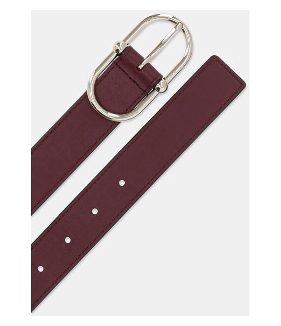 Δερμάτινη ζώνη Furla χρώμα: μπορντό, WC00077 AX0733 26700