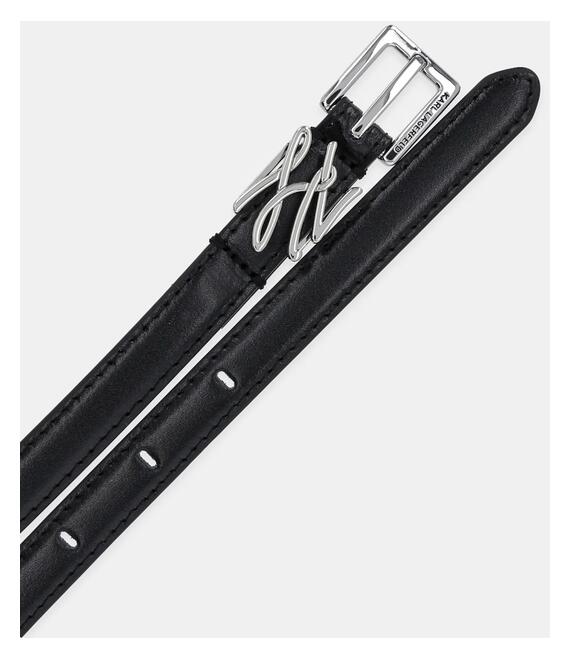 Ζώνη Karl Lagerfeld χρώμα: μαύρο, A1W33061