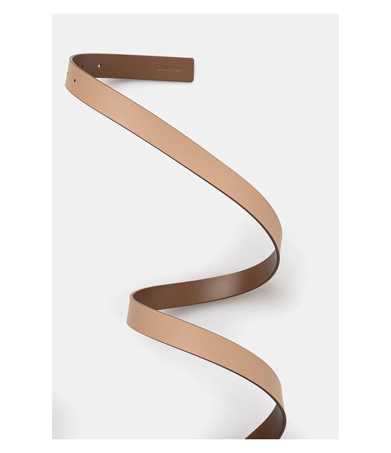 Δερμάτινη ζώνη Calvin Klein χρώμα: καφέ, K60K612923
