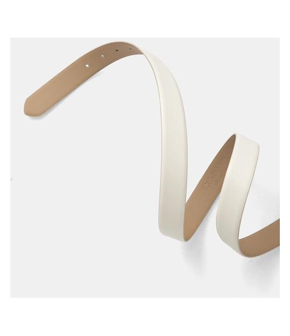 Ζώνη Calvin Klein χρώμα: άσπρο, K60K613156