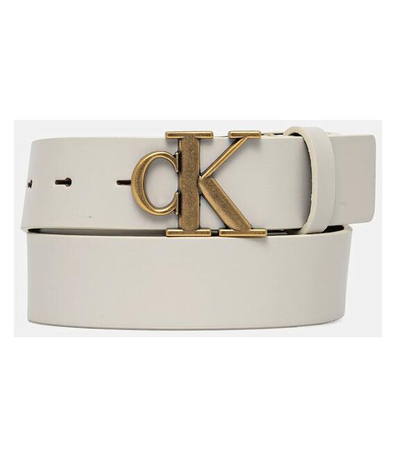 Ζώνη Calvin Klein Jeans χρώμα: μπεζ, LV04K7002G
