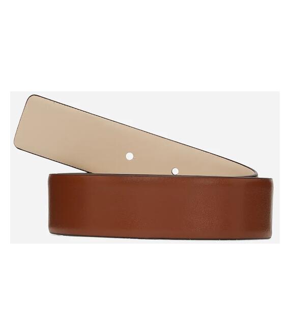 Δερμάτινη ζώνη Karl Lagerfeld χρώμα: καφέ, A2W33057