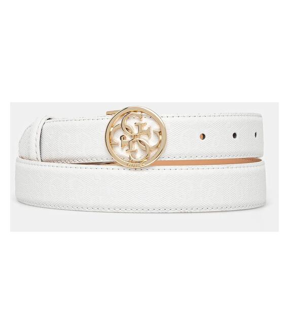 Ζώνη Guess BETULA χρώμα: άσπρο, BW9225 P5230