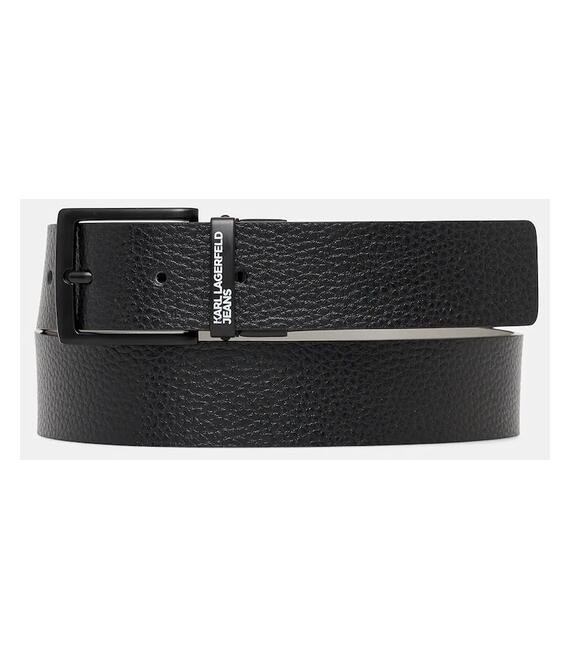 Ζώνη Karl Lagerfeld Jeans χρώμα: μαύρο, A1M33134