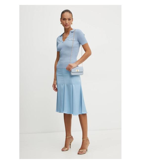 Πουλόβερ Guess PAULA χρώμα: μπλε, W5RR25 Z2U00