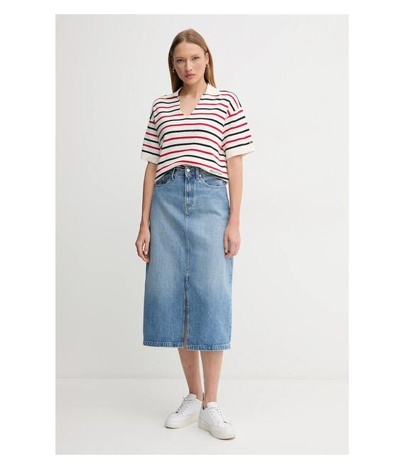 Βαμβακερό πουλόβερ Tommy Hilfiger χρώμα: μπεζ, WW0WW45400