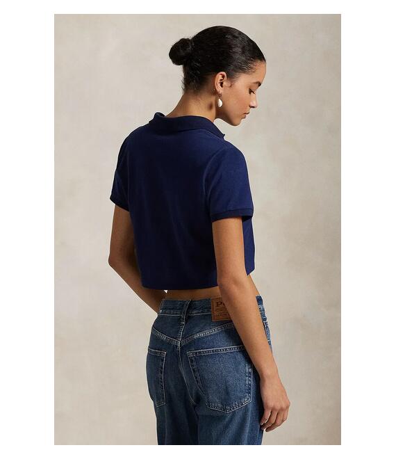 Βαμβακερό μπλουζάκι πόλο Polo Ralph Lauren χρώμα: ναυτικό μπλε, 211965104