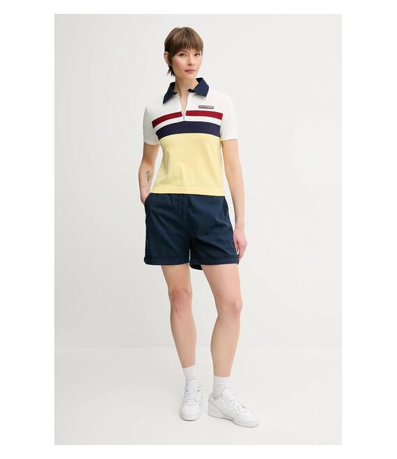 Βαμβακερό μπλουζάκι πόλο Tommy Hilfiger SAILING χρώμα: άσπρο, WW0WW45597