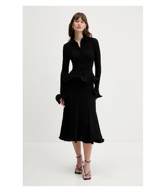 Φούστα MSGM χρώμα: μαύρο, 3842MDD06.257317