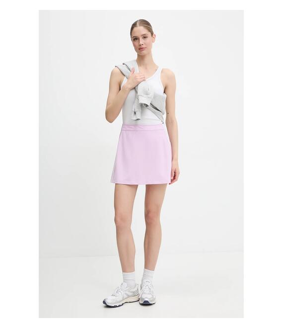 Φούστα adidas Originals 3-Stripes χρώμα: μοβ, JD0314