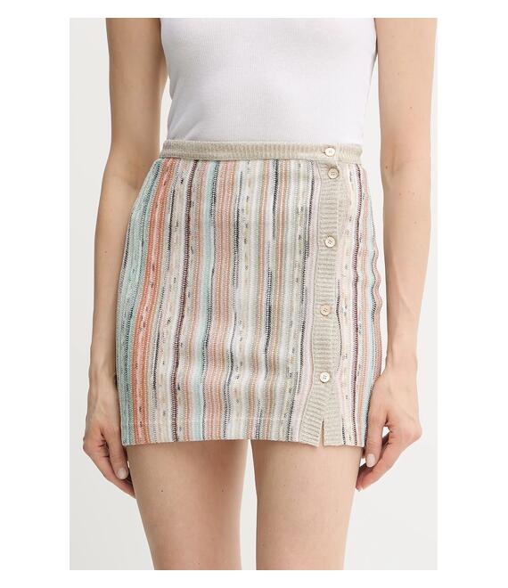 Φούστα Missoni χρώμα: μπεζ, DS25SH0I.BR002H