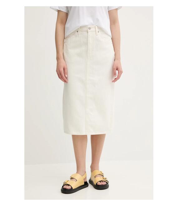 Τζιν φούστα Levi's HR BACK SLIT SKIRT χρώμα: μπλε, 001VH