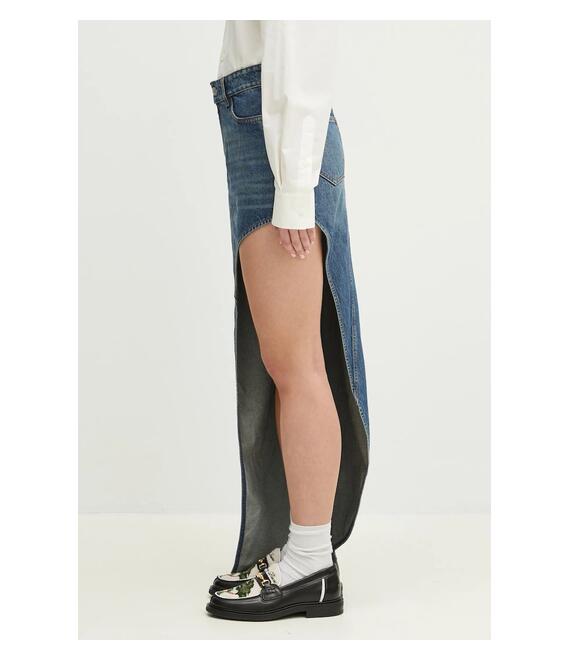 Τζιν φούστα Coperni One-Leg Denim χρώμα: μπλε, COPJ84F2014