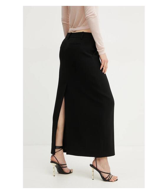 Φούστα MICHAEL Michael Kors χρώμα: μαύρο, MS570HCENX