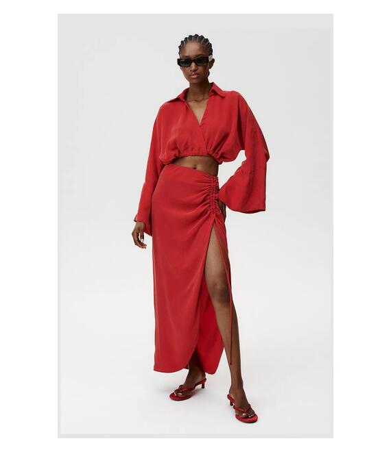 Φούστα Undress Code Rhea Skirt χρώμα: κόκκινο, 907
