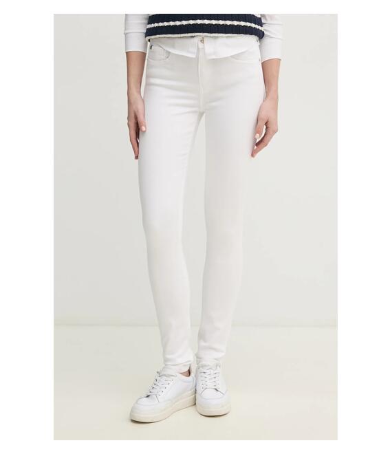 Τζιν παντελόνι Tommy Hilfiger χρώμα: άσπρο, WW0WW44361