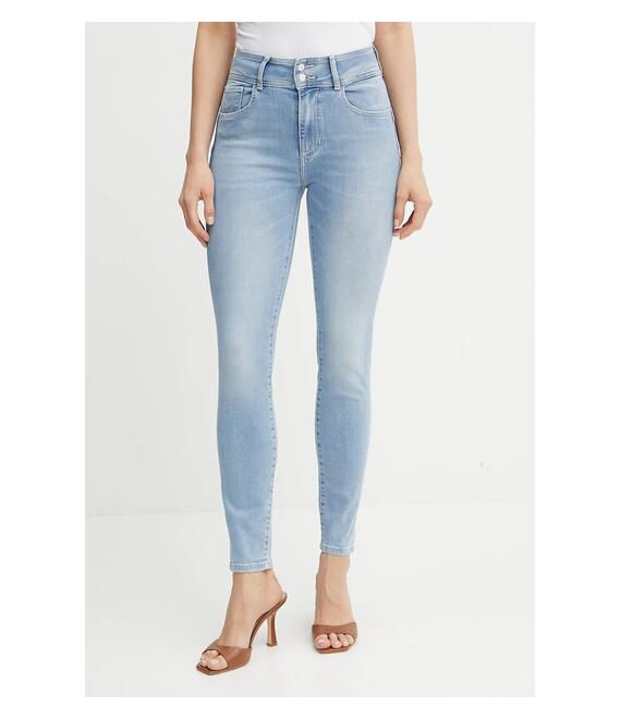 Τζιν παντελόνι Guess χρώμα: μπλε, W5GA34 D5PY2