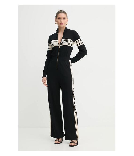 Ολόσωμη φόρμα Elisabetta Franchi χρώμα: μαύρο, KT54S51E2