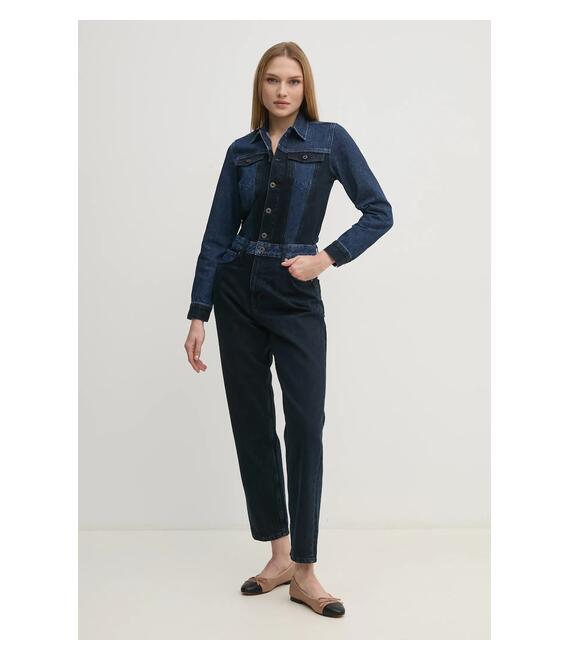 Ολόσωμη φόρμα τζιν Pepe Jeans VALERIE χρώμα: ναυτικό μπλε, PL230508