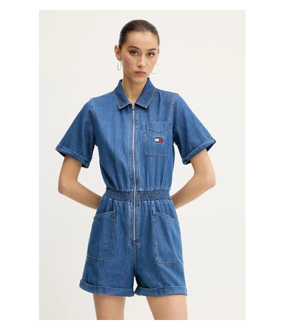 Ολόσωμη φόρμα τζιν Tommy Jeans χρώμα: μπλε, DW0DW20371