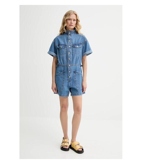 Ολόσωμη φόρμα τζιν Levi's SS SURPLUS ROMPER χρώμα: μπλε, 001WI