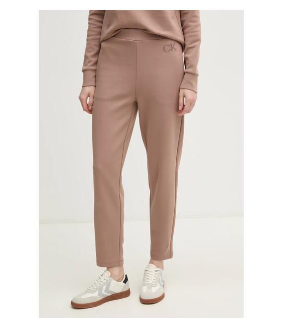 Παντελόνι φόρμας Calvin Klein χρώμα: καφέ, K20K207945