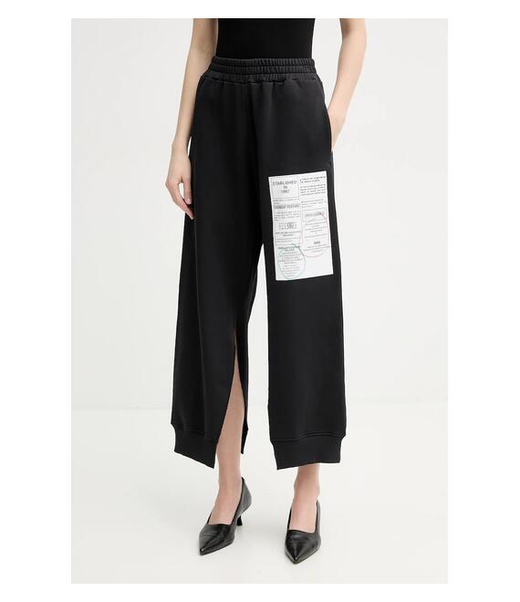 Βαμβακερό παντελόνι MM6 Maison Margiela χρώμα: μαύρο, S52KA0527.M25012