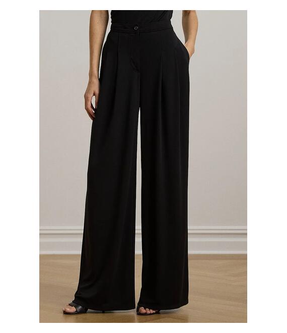 Παντελόνι Lauren Ralph Lauren χρώμα: μαύρο, 200961941