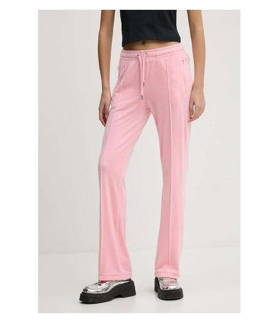 Παντελόνι φόρμας Juicy Couture χρώμα: ροζ, JCAPW045