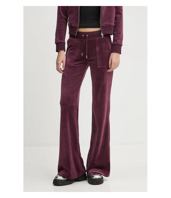 Παντελόνι φόρμας Juicy Couture χρώμα: μπορντό, JCSEBJ001EU