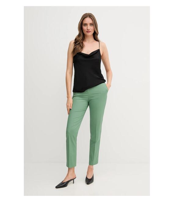 Παντελόνι United Colors of Benetton χρώμα: πράσινο, 40FADF08U