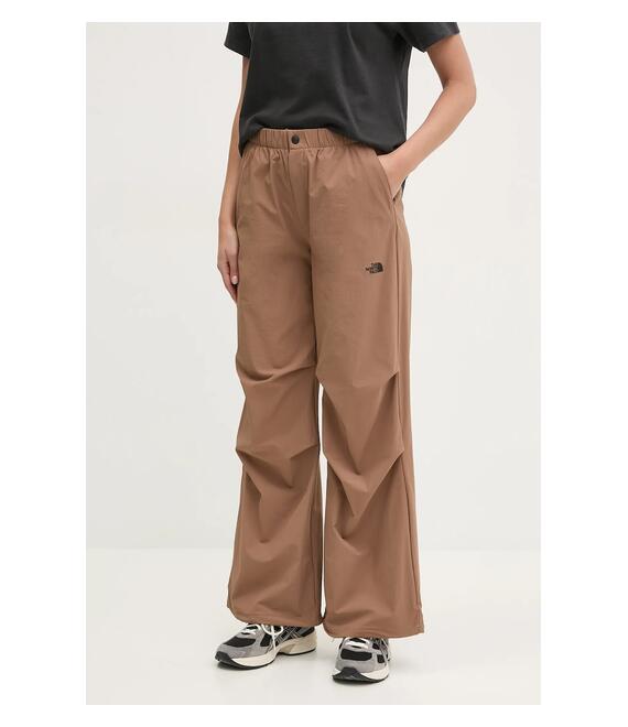 Παντελόνι The North Face Woven χρώμα: καφέ, NF0A89H16IH1