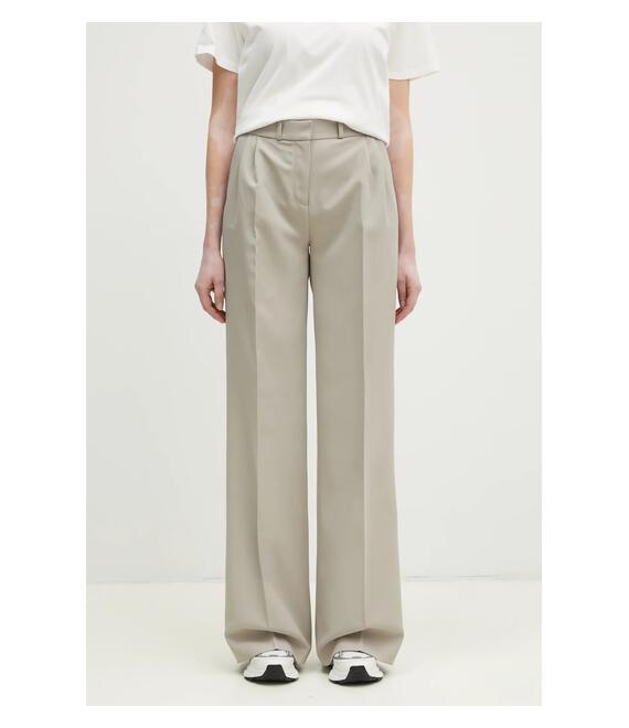 Παντελόνι Coperni Wide Leg Tailored χρώμα: μπεζ, COPP90F3004