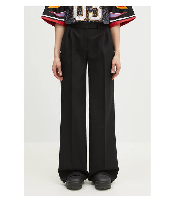 Παντελόνι Coperni Wide Leg Tailored χρώμα: μαύρο, COPP90F3004