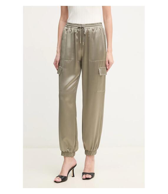 Παντελόνι Guess NEW MARZIA χρώμα: πράσινο, W5GB08 WG7C0
