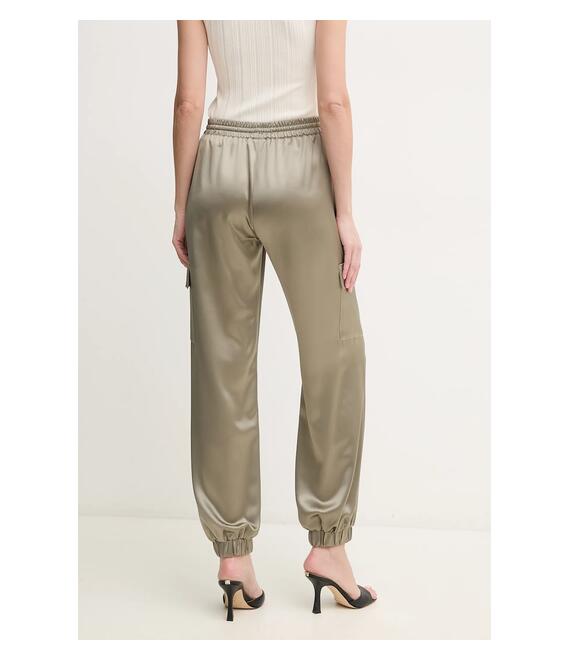 Παντελόνι Guess NEW MARZIA χρώμα: πράσινο, W5GB08 WG7C0